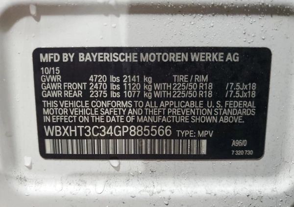 BMW X1 cena 51500 przebieg: 80065, rok produkcji 1986 z Warszawa małe 56
